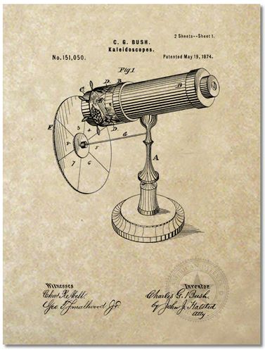 Links to More History of Kaleidoscopes - Brewster Bush and Baker