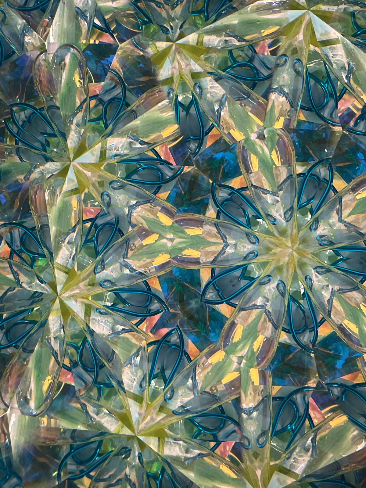 Handmade Stained Glass Kaleidoscopes "Journey # 81" By Sue Rioux.