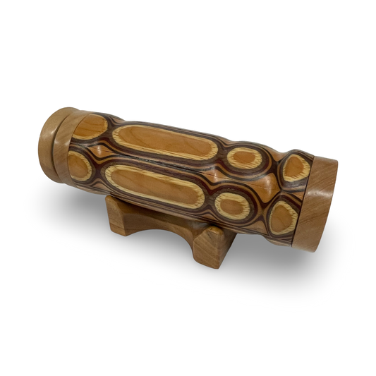 Wooden Kaleidoscope by Earle McNeil | 3-Mirror System