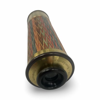 Vintage Kaleidoscope " Chesterwood" with wooden base and origional wooden matching case.By VanCort Instruments.