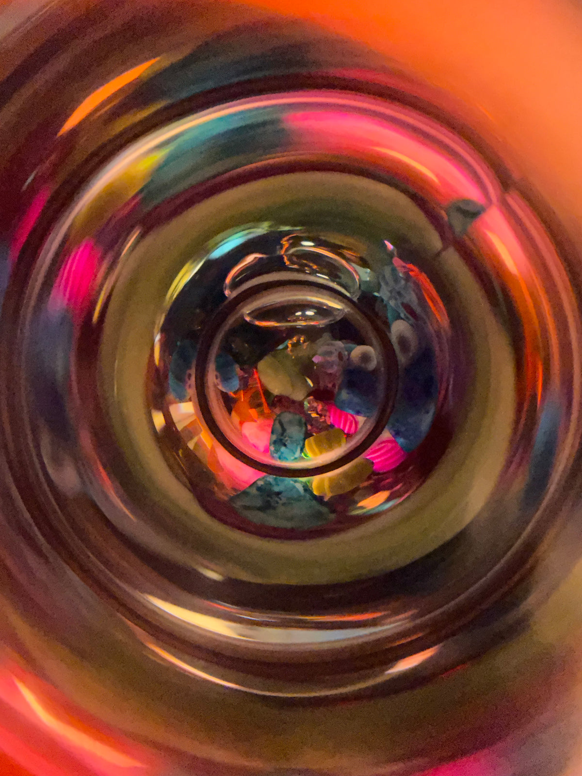 Unique Wedding Gifts, Wedding Kaleidoscope in Brass with Wooden Stand By Artist Karl Schilling.