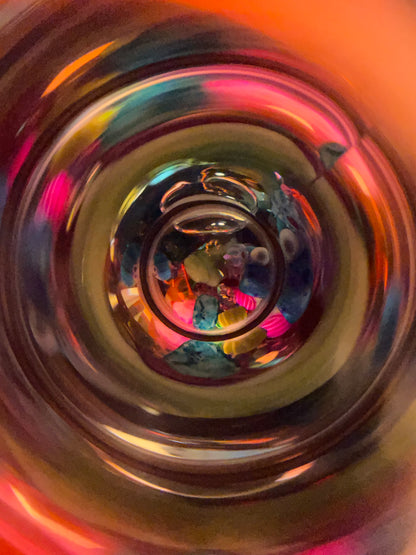 Unique Wedding Gifts, Wedding Kaleidoscope in Brass with Wooden Stand By Artist Karl Schilling.