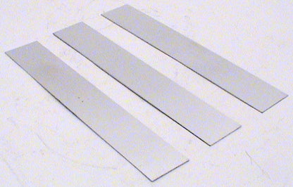 Front Surface Mirror Acrylic Strips 3 Pieces Per Unit ordered. Size is 6 1/2 inches Long 1 1/8" wide 1mm thick. main image