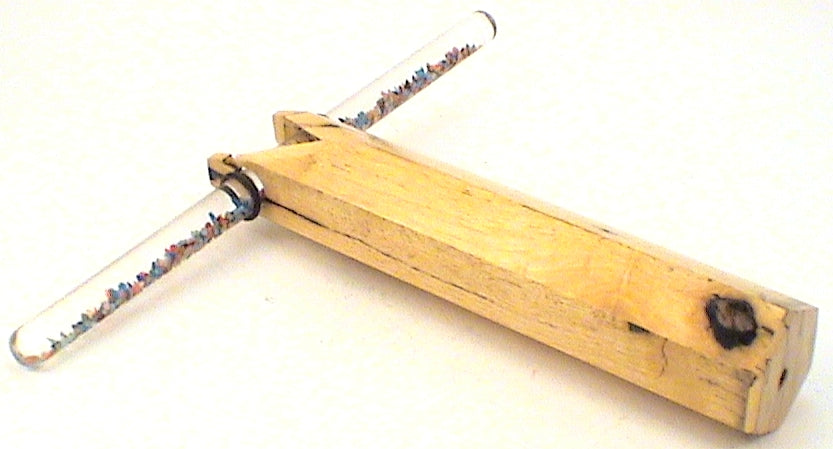 Handmade Wooden (PERSIMMON) Kaleidoscope, "Large Wand #1" By Artist Mike Thibodeau. main image
