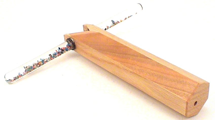 Handmade Wooden (OAK)  Kaleidoscope, "Large Wand #2" By Artist Mike Thibodeau. main image