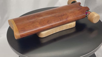 "Sparkler In Bubinga with Maple Accents" Wooden Kaleidoscope by Henry Bergeson