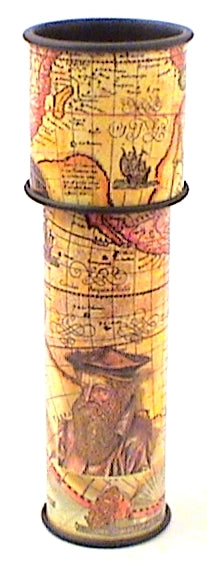 Toy Kaleidoscope "Old World Maps in Brown" By Toysmith. main image