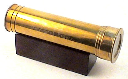 Vintage Artisan Kaleidoscope, "Brass Lucida and Wooden Stand. By Van Cort Instruments. main image